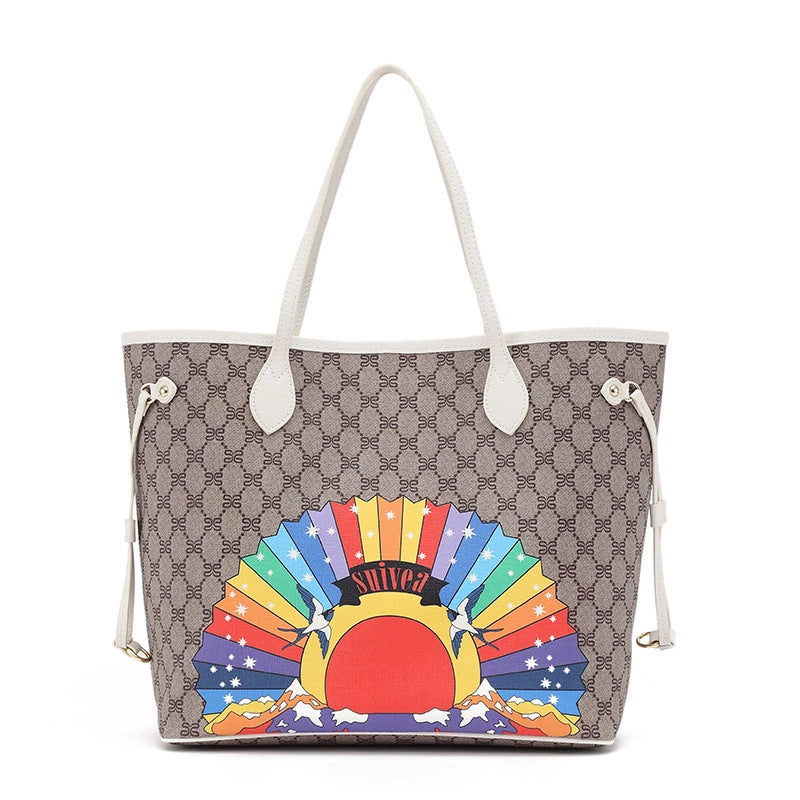 工厂直销外贸经典女包一件代发2025新款欧美时尚PVC单肩包手提包