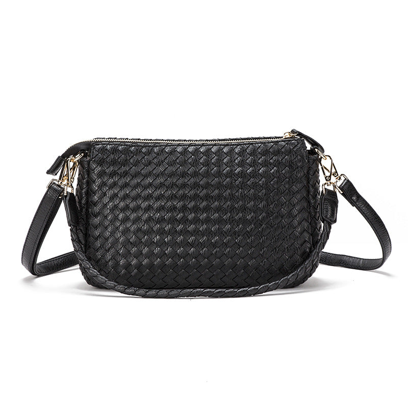 工厂直销女包批发 2024新款韩版单肩包编织手提包时尚包包斜跨包