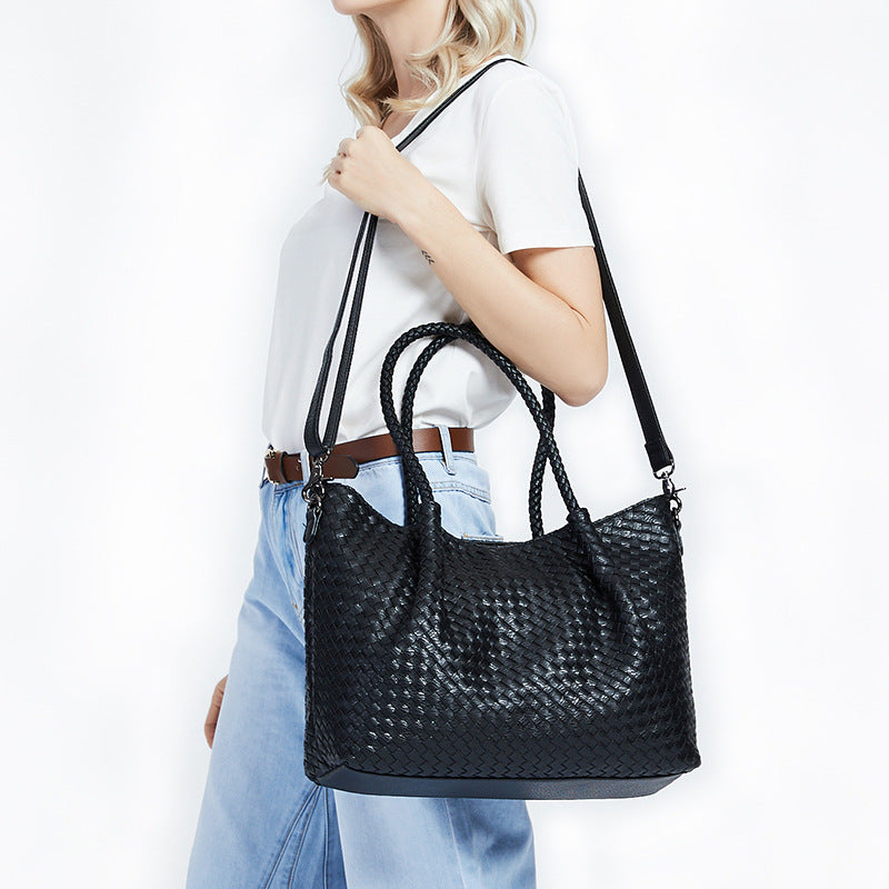 女包批发2025新款编织大容量单肩包手提女士包包托特包 一件代发