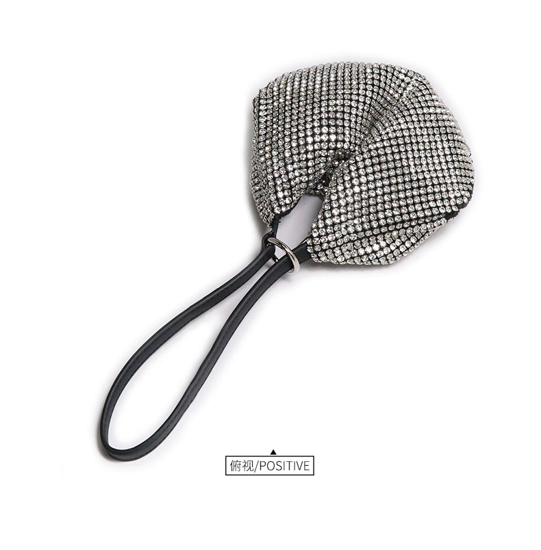 跨境2024网红新款钻石包包女春夏时尚潮流小众设计手提方包腋下包