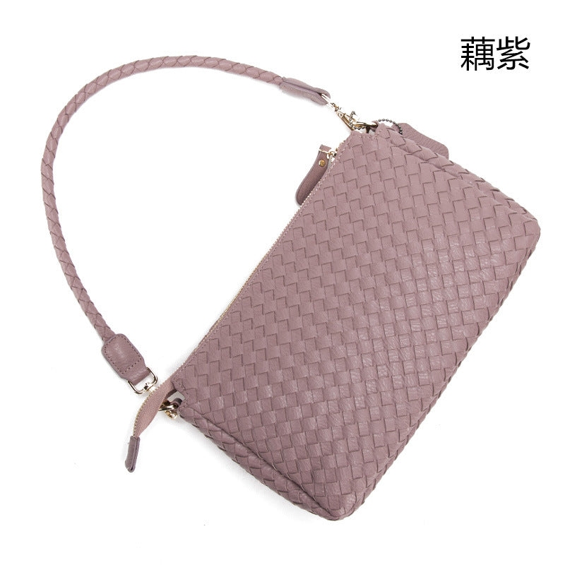 工厂直销女包批发 2024新款韩版单肩包编织手提包时尚包包斜跨包