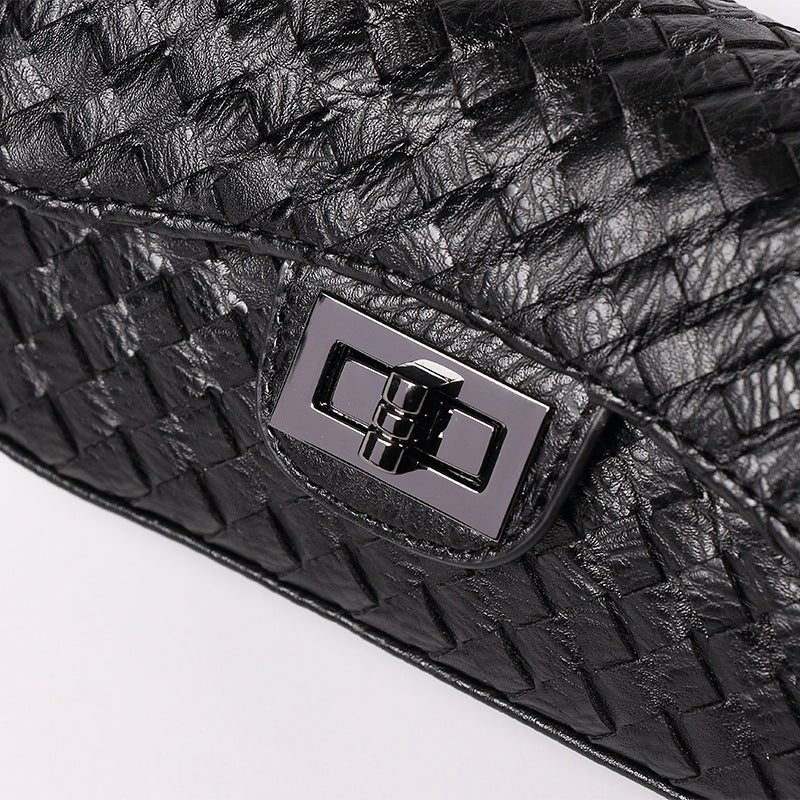 女包包2025新款小香风迷你编织链条小方包韩版时尚女包 一件代发