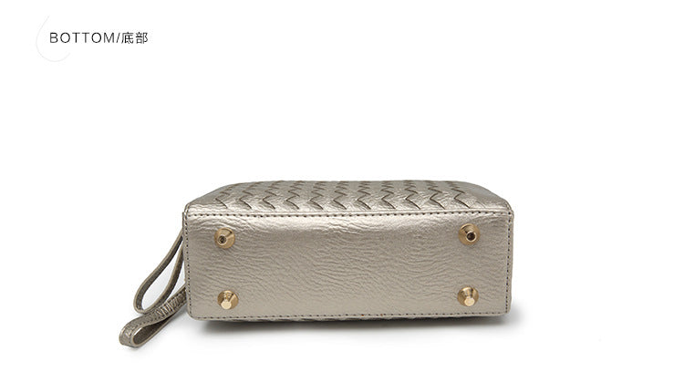 秋冬百搭编织波士顿包单肩手提斜挎2023新款休闲大容量双拉枕头包