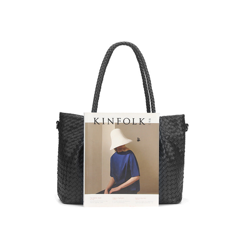 女包批发2025新款编织大容量单肩包手提女士包包托特包 一件代发