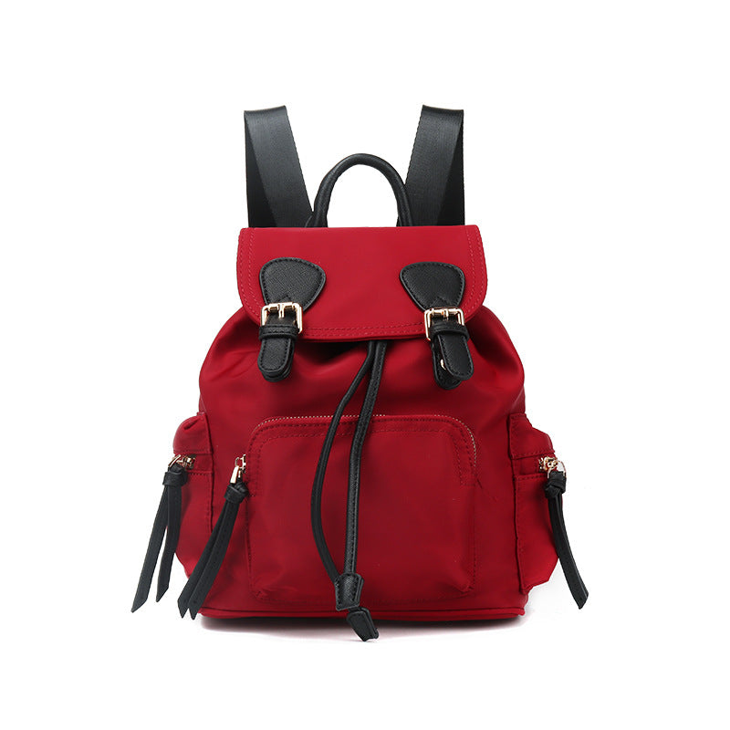 2024早春包包女韩版双肩包2023新款牛津时尚学生书包背包一件代发