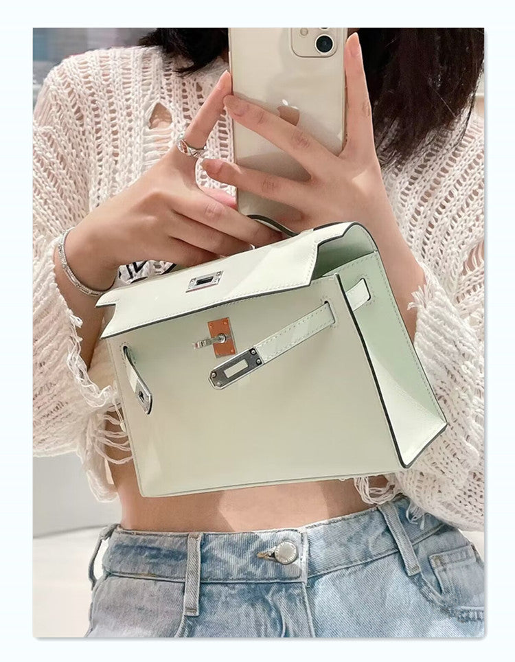 轻奢女包2025新款swift一代凯莉包mini链条包手提包单肩斜挎包