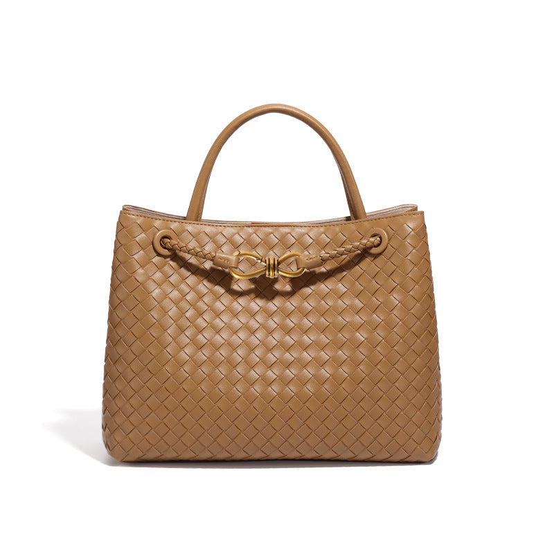 复古大容量包包女手工编织包包通勤百搭手提包时尚休闲单肩斜挎包