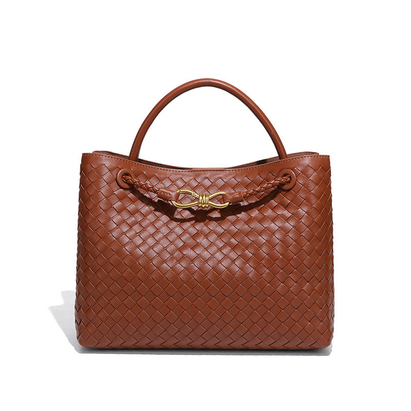 复古大容量包包女手工编织包包通勤百搭手提包时尚休闲单肩斜挎包