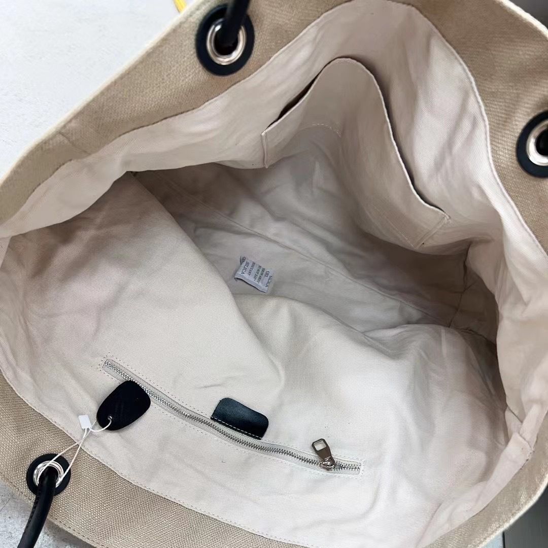大容量托特包高品质子母印花棉麻帆布真皮手拎袋度假帆布袋文艺包