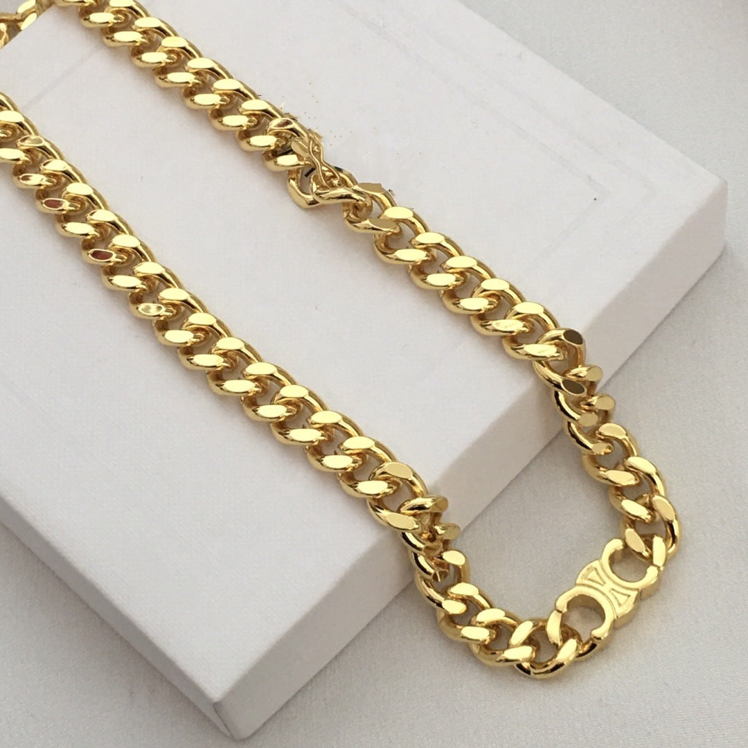 赛林家22新款凯旋门朋克风项链手链个性欧美风重工粗链条颈链