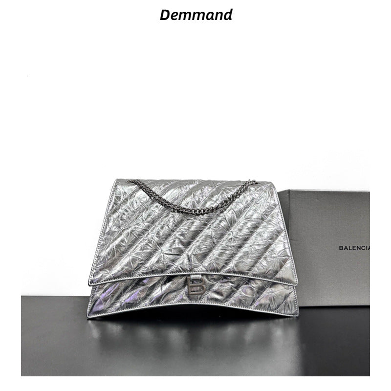 包包女夏季2023年新款爆款沙漏包高级感小众流行斜挎包链条腋下包