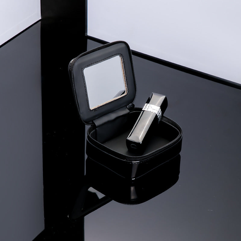 来图订制LOGO化妆盒2023新款mini收纳口红包带化妆镜小盒子化妆包