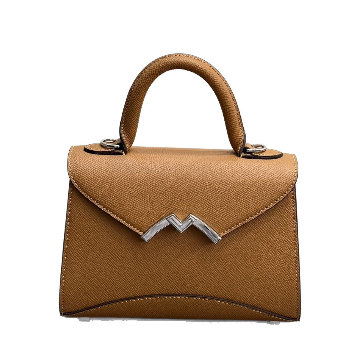 高级感小众设计莫奈包包女2025新款M扣凯莉包单肩斜挎通勤手提包