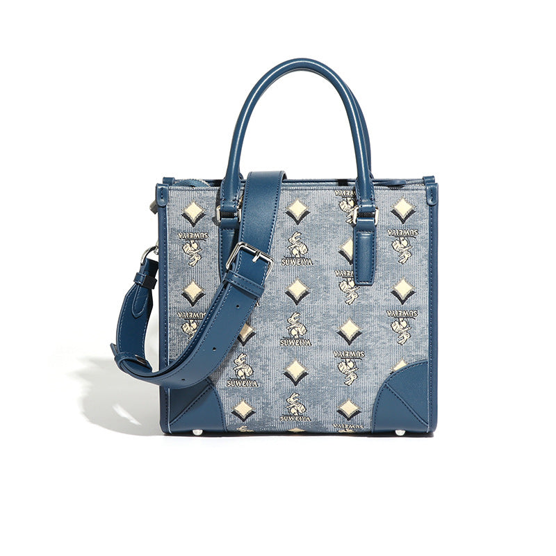 跨境外贸大容量手提单肩斜挎女包新款兔子兔兔时尚潮流百搭托特包