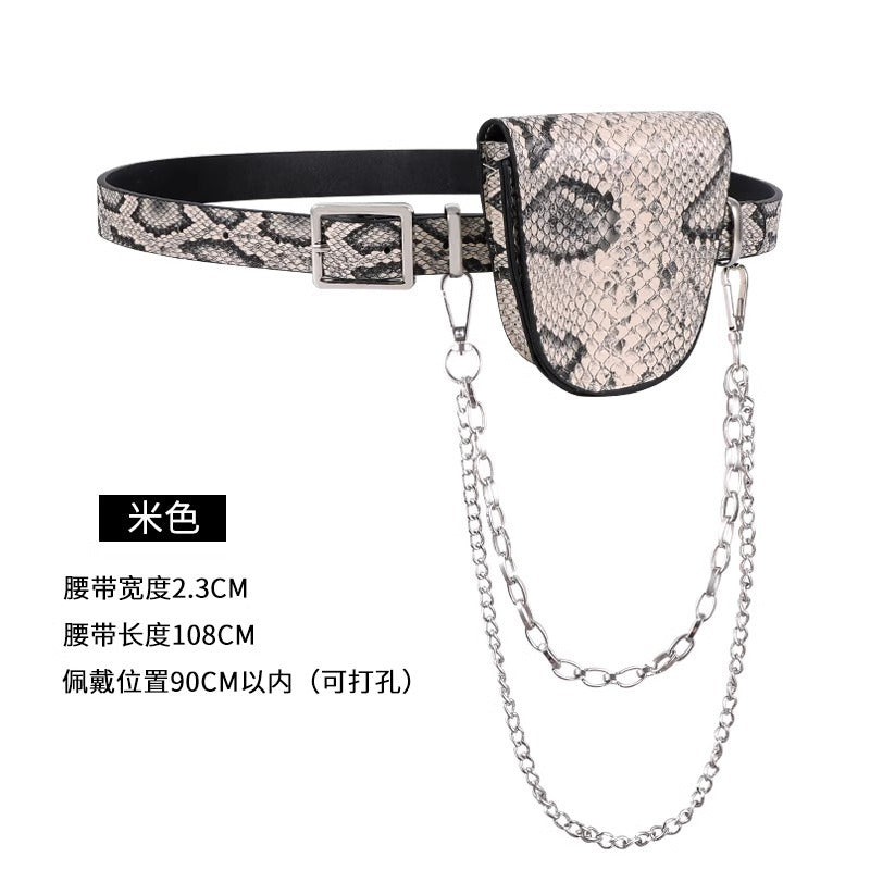 腰带女配西装链条潮ins腰包装饰连衣裙子收腰时尚百搭牛仔裤皮带