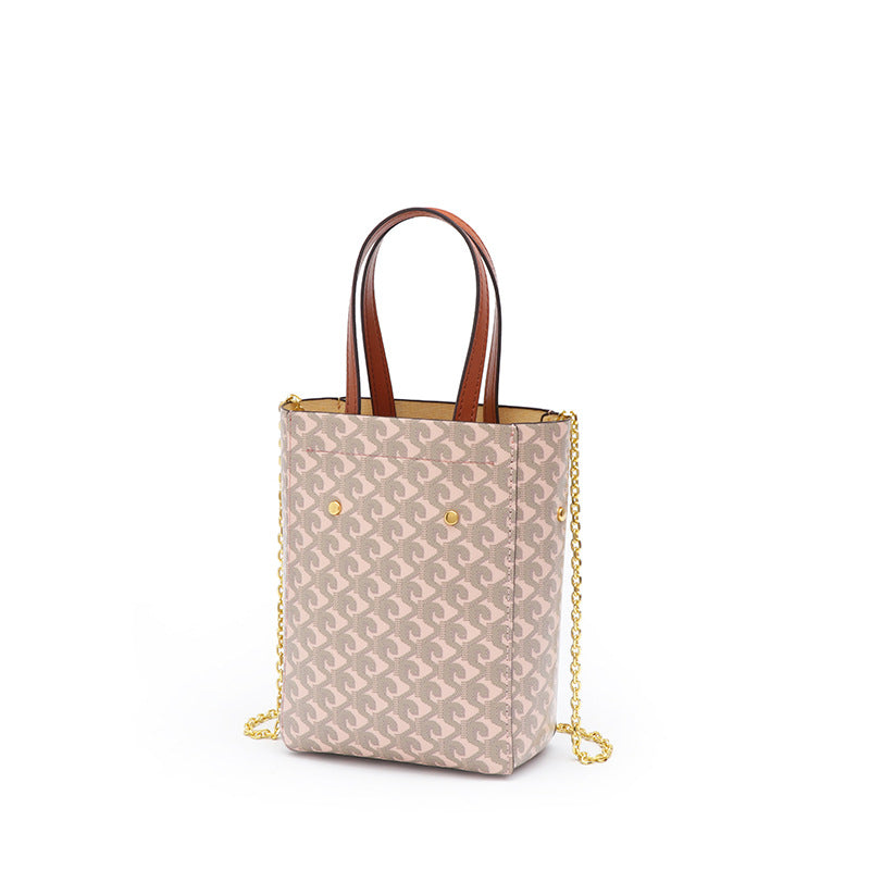 时尚简约轻奢女士手提单肩斜挎包质感潮休闲狗牙女款大容量托特包