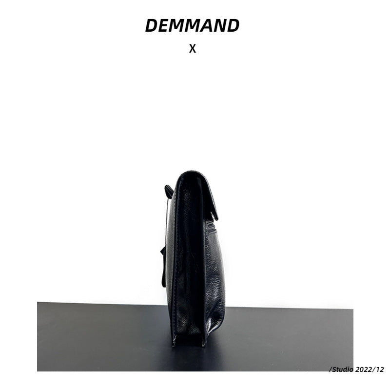 真皮手机包女斜挎包褶皱油蜡牛皮女包翻盖休闲时尚抽绳小包包竖款