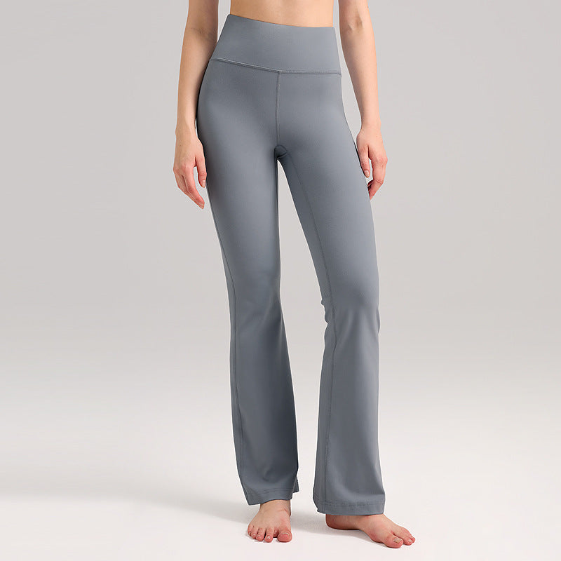 lulu瑜伽裤女超高腰喇叭裤提臀健身裤裸感透气速干运动紧身裤30"