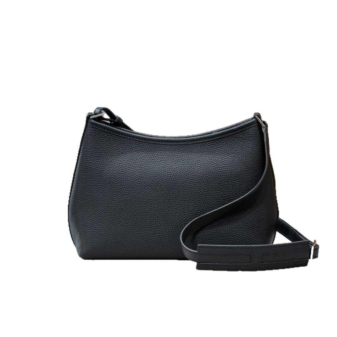 潮牌2025复古真皮包小众设计简约百搭单肩包头层牛皮气质斜挎女包