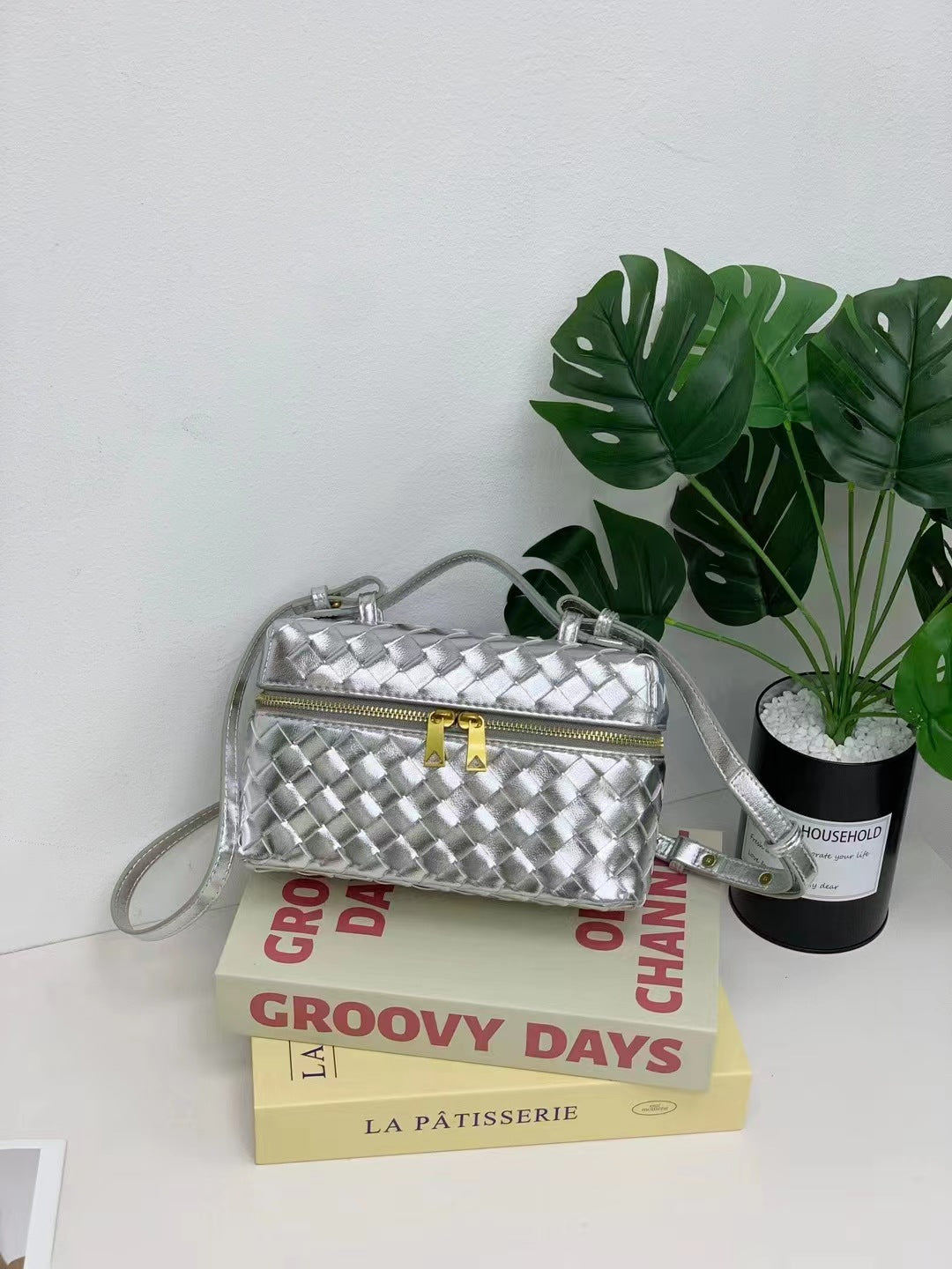 头层羊皮手提包编织饭盒包真皮手拎包化妆盒子包时尚单肩斜挎包女