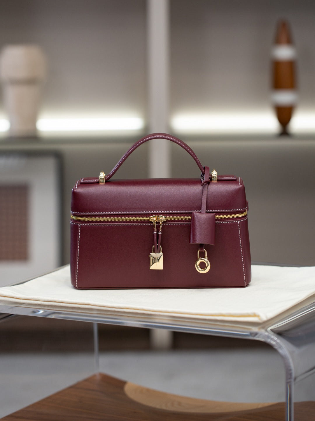 2025夏季款包包百搭牛皮lp饭盒包小众高级感真皮女包跨境斜挎包