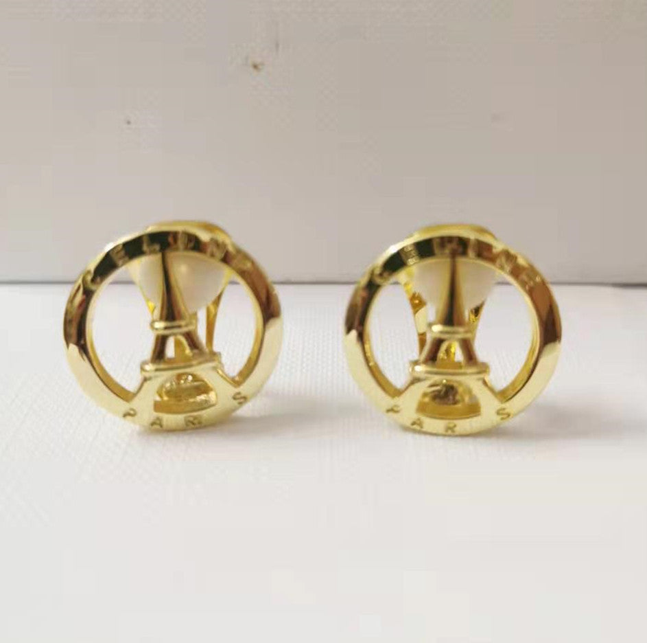 赛家新款耳夹女凯旋门复古时尚中古气质个性耳饰无耳洞款耳环