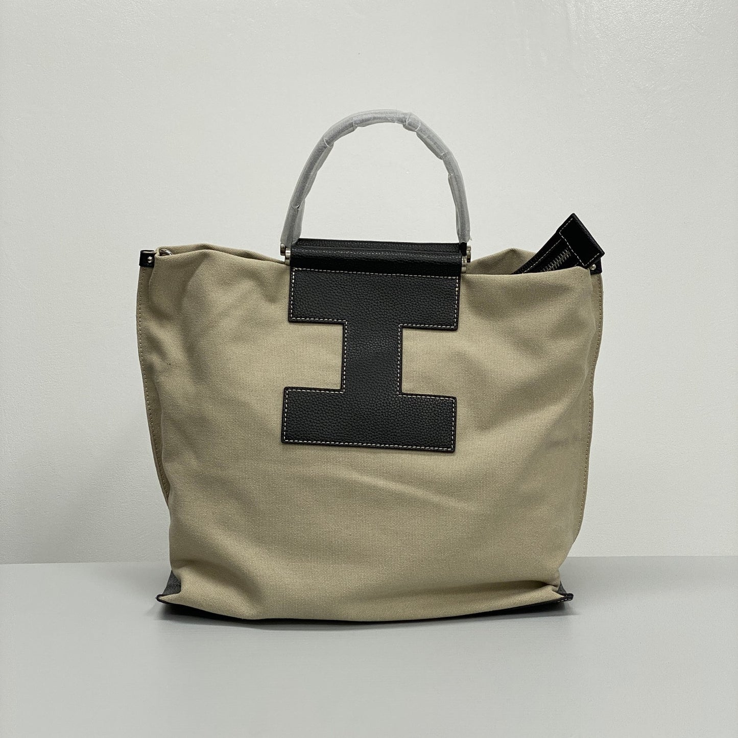 双肩包日韩风小众iacu都市简约帆布牛头层皮多背法功能托特女