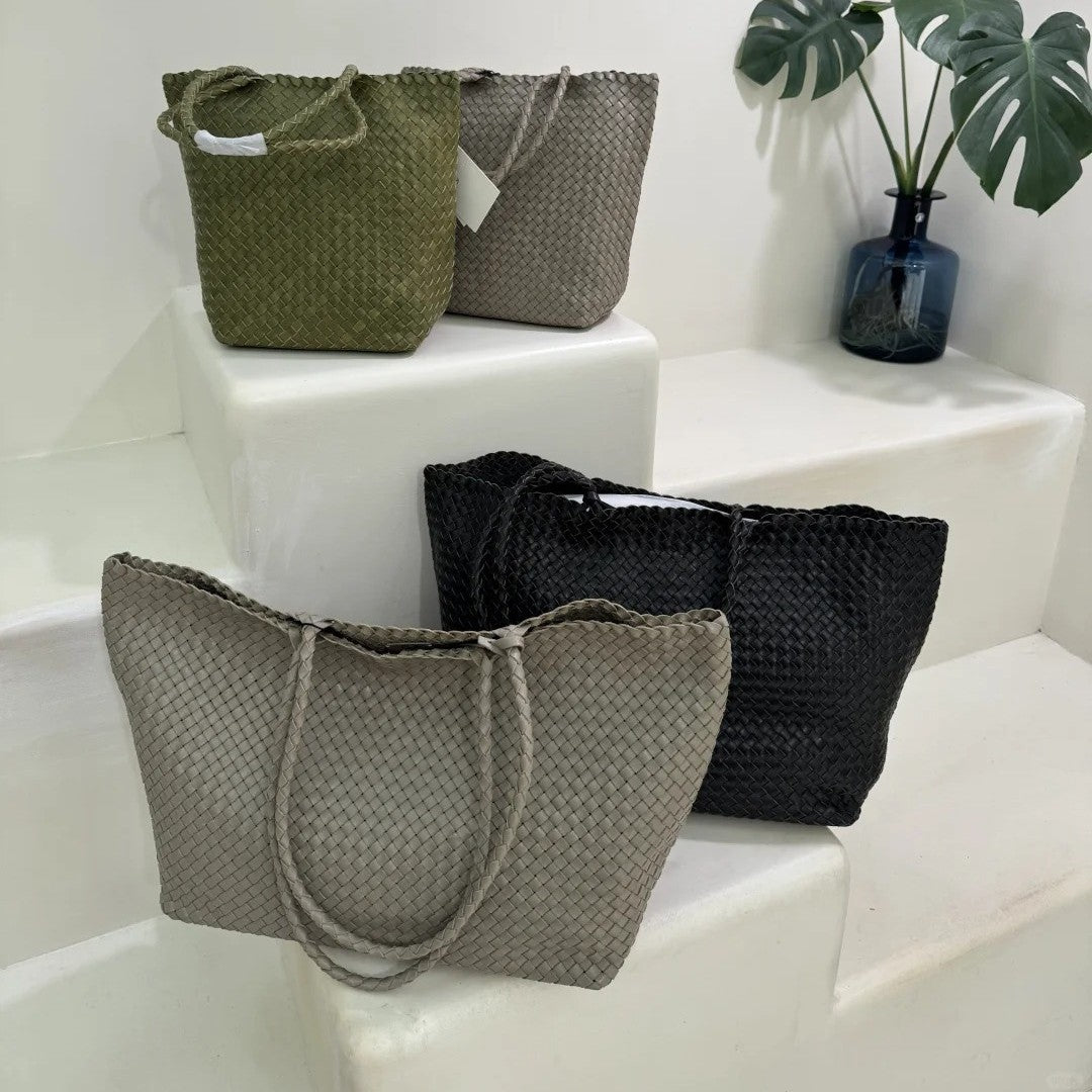 小众设计师品牌包包2025慵懒风手工编织托特包女大容量购物袋潮