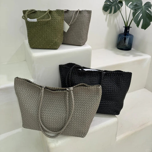 小众设计师品牌包包2025慵懒风手工编织托特包女大容量购物袋潮