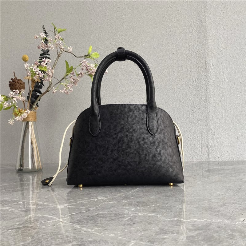 日韩潮包ins真皮手提百搭 手掌纹真皮贝壳包通勤质感包女一件代发