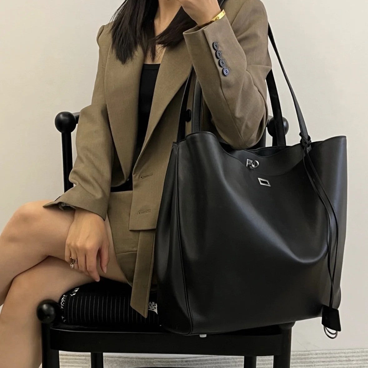 巴黎家原版Rodeo单肩腋下托特tote包夏季大容量通勤中性手提包女