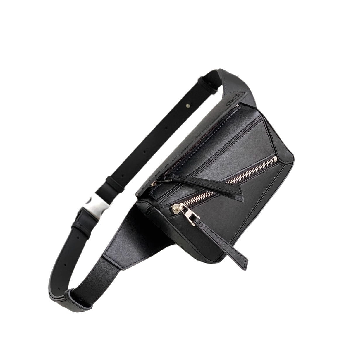 24新款经典Puzzle几何胸包真皮单肩斜挎男女包运动迷你牛皮腰包包