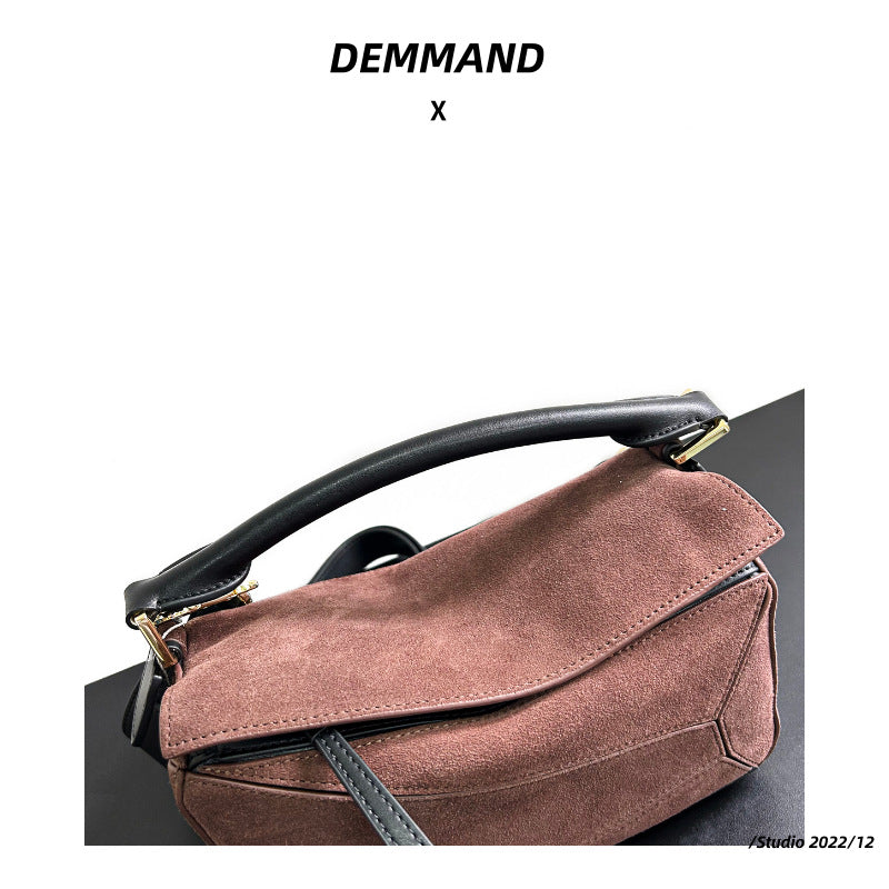 包包女2023新款秋冬枕头饭盒包小众设计高级感通勤百搭单肩斜挎包