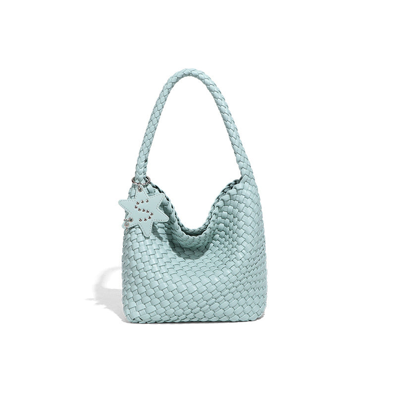 今年流行枪枪单肩腋下包时尚手工编织女包潮流简约手提菜篮子母包