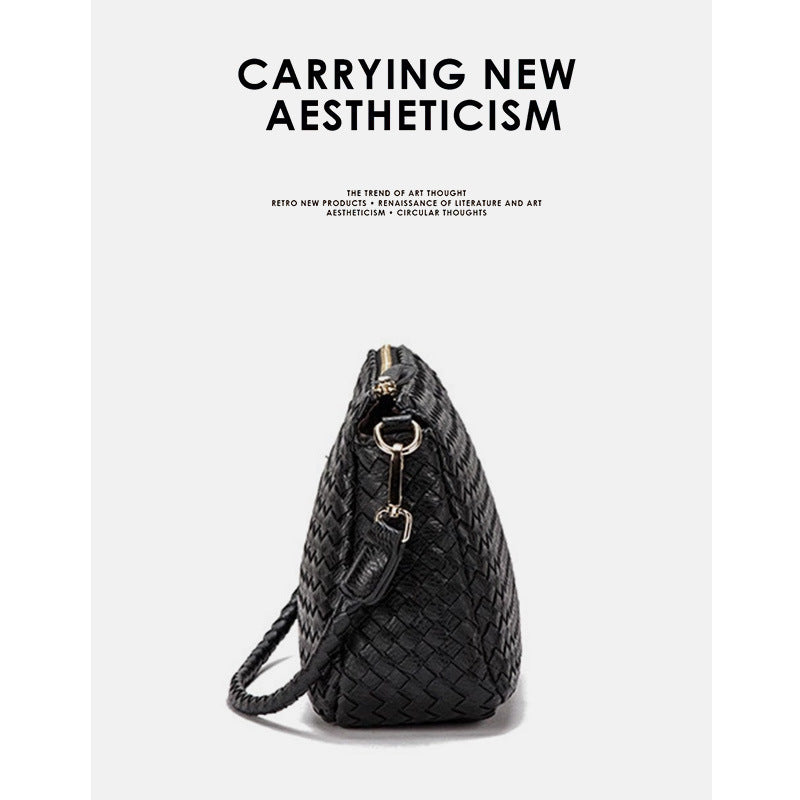 工厂直销女包批发 2024新款韩版单肩包编织手提包时尚包包斜跨包