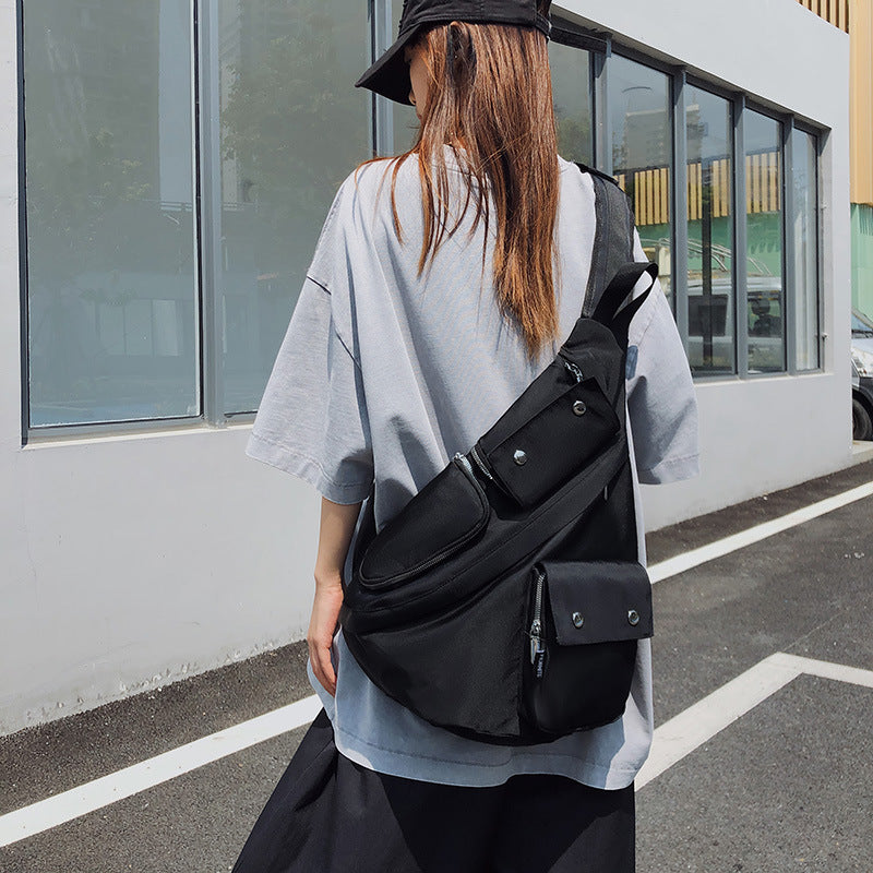 机能弓箭包男女款户外运动斜挎包工装背包登山骑行通勤胸包单肩包