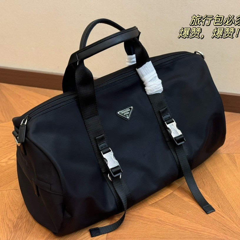 P家旅行袋降落伞防水尼龙布户外运动手提健身包大容量单肩斜挎包