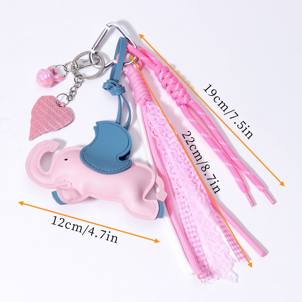 爆款包挂义乌现货diy包包小飞象PU包挂miu系包挂绳子手机链配饰