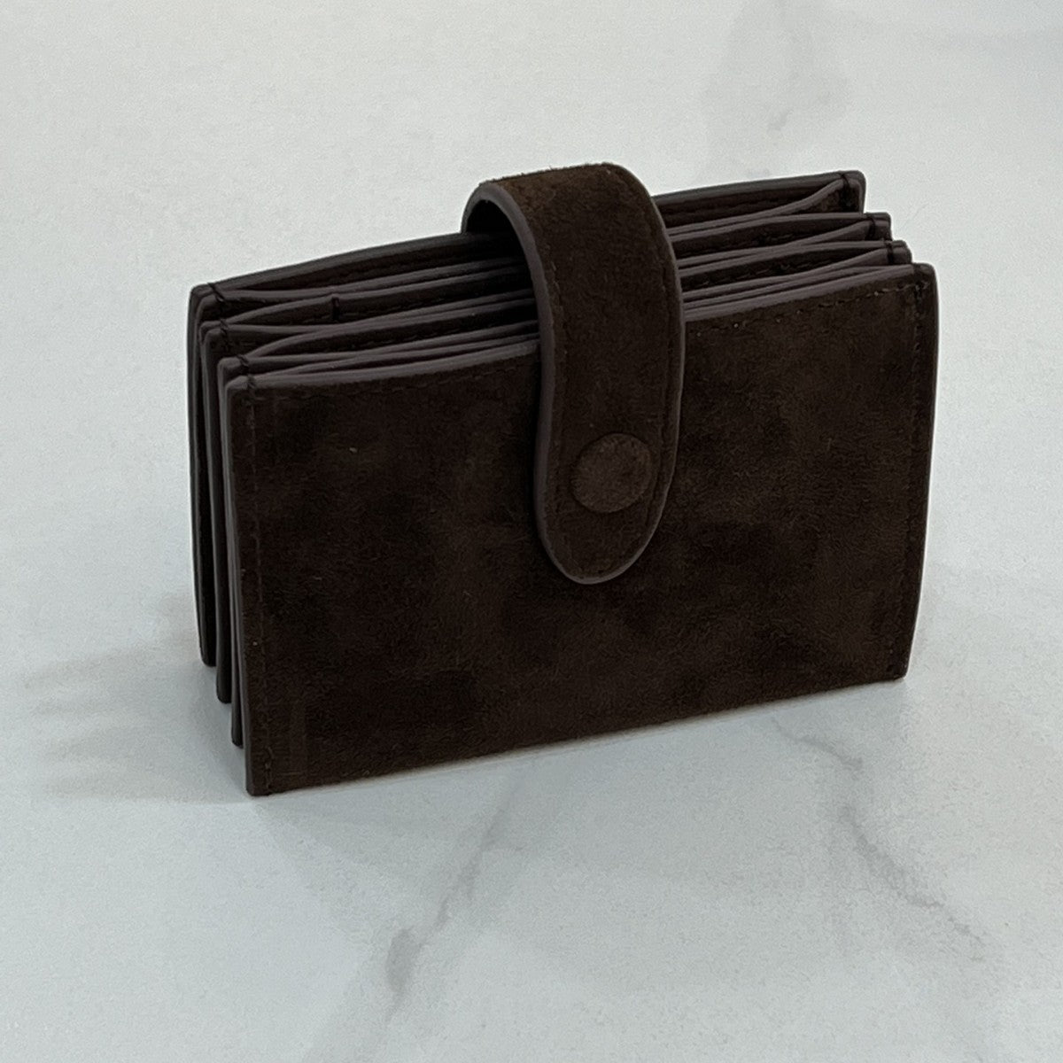 韩国hosa迷你真皮零钱包牛皮信封腰包磨砂麂皮小费包极简风口红包