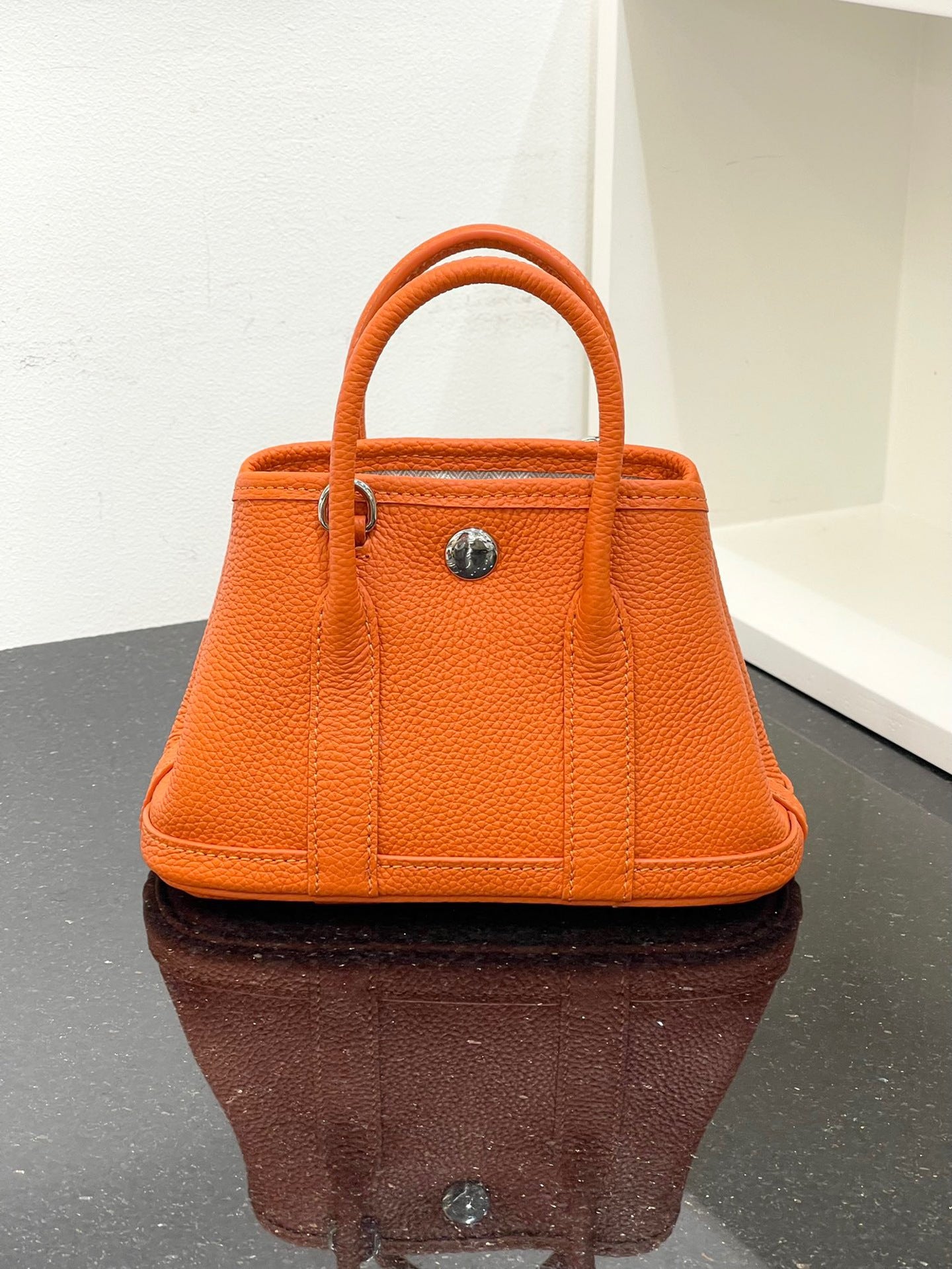 2024年新款潮迷你花园包小包包女真皮头层牛皮荔枝纹斜挎包手提包