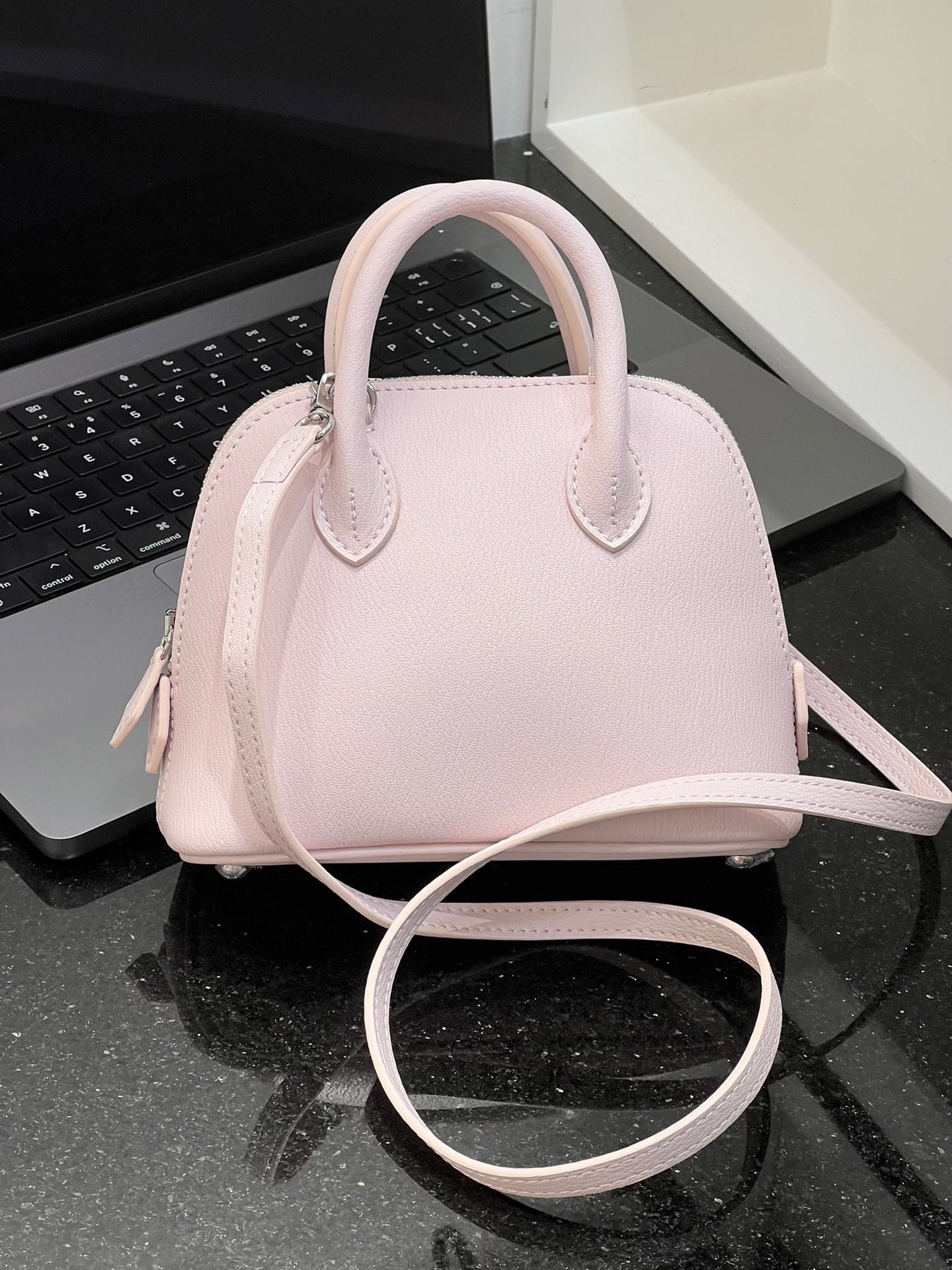 头层牛皮纯皮经典百搭时尚迷你手提小包贝壳包真皮单肩斜挎手机包