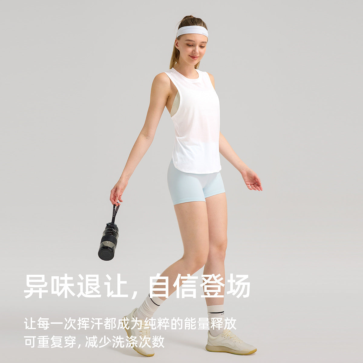 凉感无袖运动背心女镂空美背瑜伽服透气速干健身T恤宽松罩衫上衣