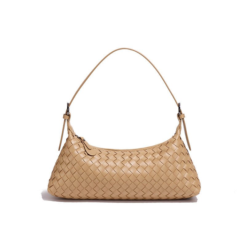 手提包包女夏季新款编织包高级感单肩斜挎包小仙女百搭时尚手拎包