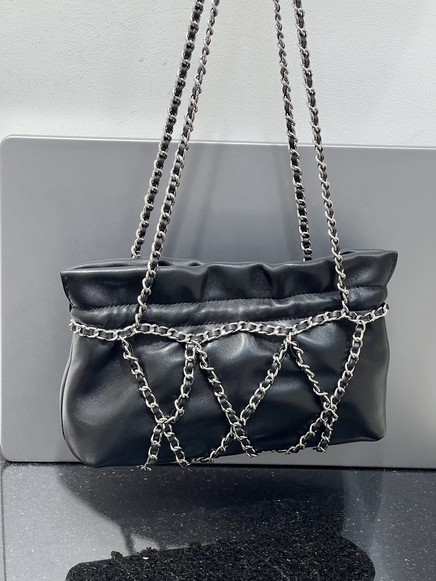 小香风菱格链条包包女2024冬季新款摩登轻奢名媛高级感单肩斜挎包