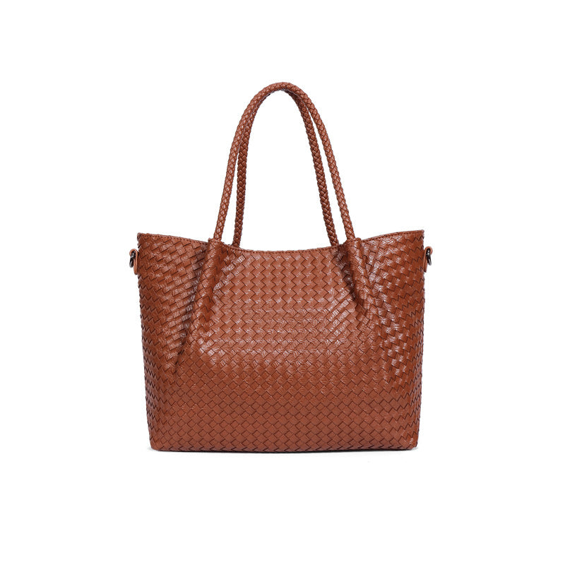 女包批发2025新款编织大容量单肩包手提女士包包托特包 一件代发