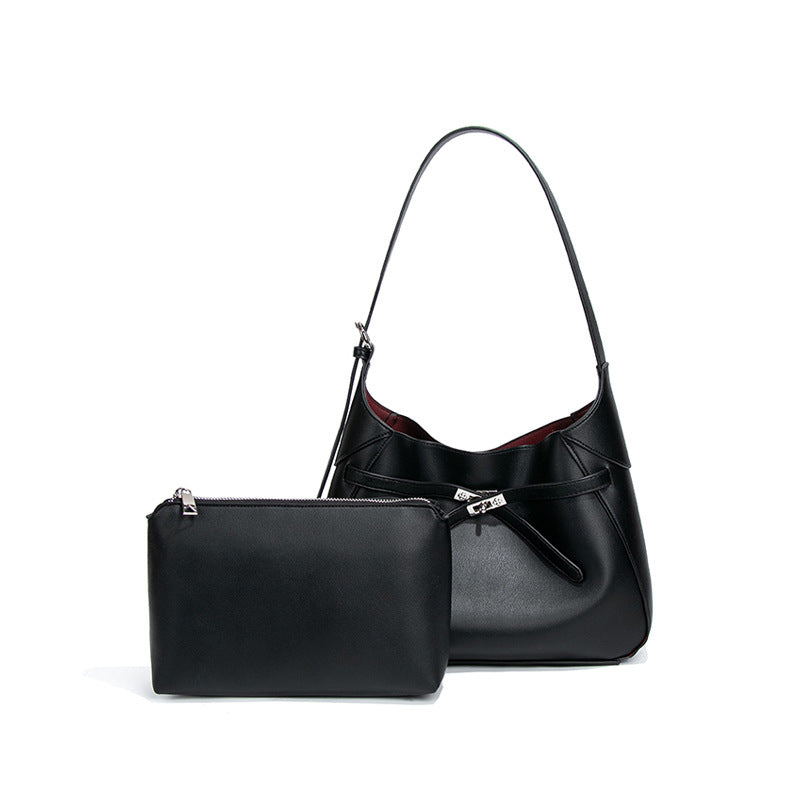 高级感百搭子母托特包复古潮流大容量手提女包小众单肩腋下凯利包