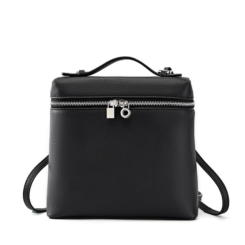 头层牛皮piana背包真皮女包旅游大容量书包女2023新款时尚双肩包