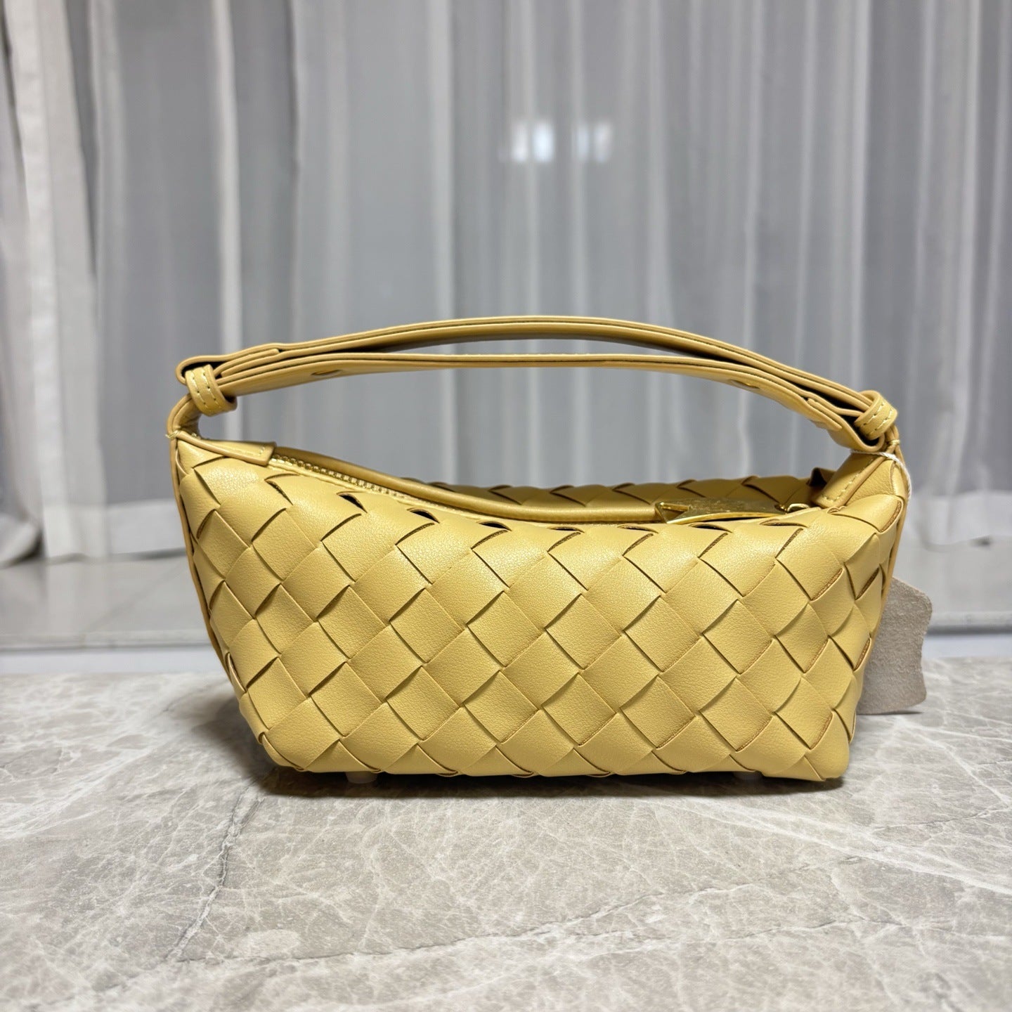 2025春季新款编织真皮手拎饭盒包小众设计简约跨境单肩斜挎女包包