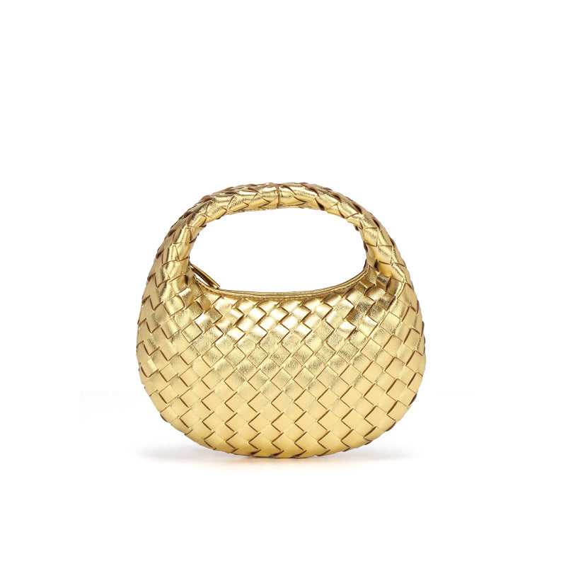 夏季流行迷你可爱饺子包定制马卡龙编织小包斜挎时尚百搭单肩女包