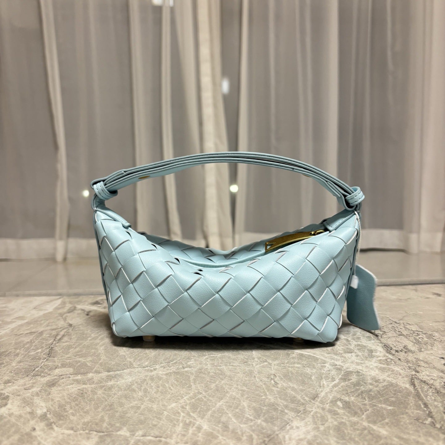 2025春季新款编织真皮手拎饭盒包小众设计简约跨境单肩斜挎女包包